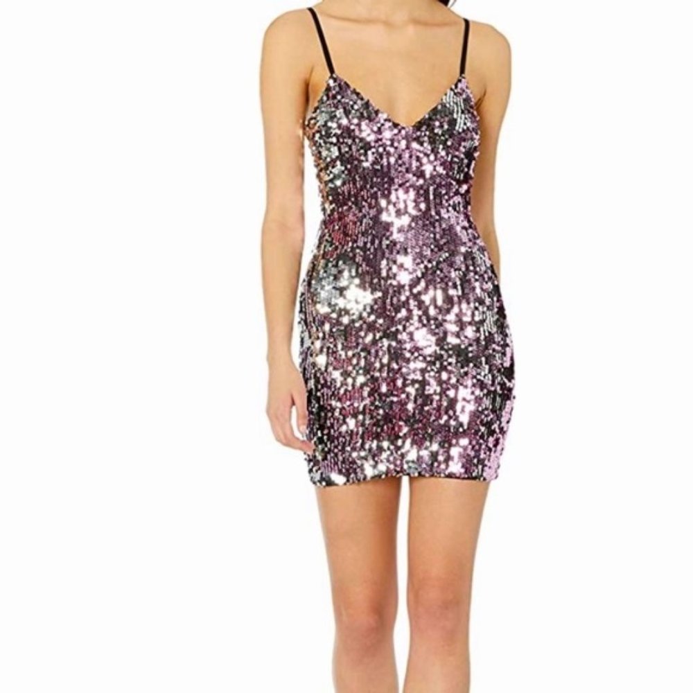 Dress the Population Polly Sequins Cosmopolitan Mini Dress [NEW WITH TAG…